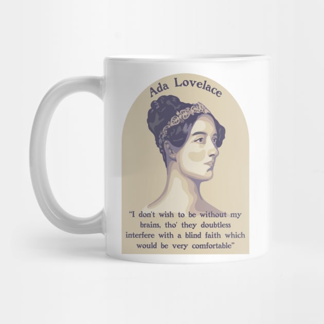 Ada Lovelace Portrait and Quote by Slightly Unhinged